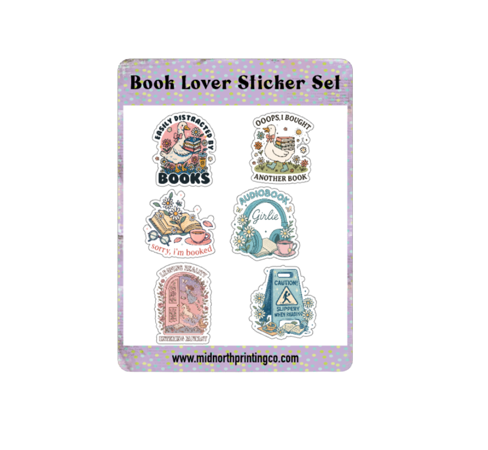 Book Lover Sticker Sheet