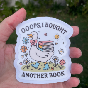 Oops I Bought Another Book Die Cut Sticker