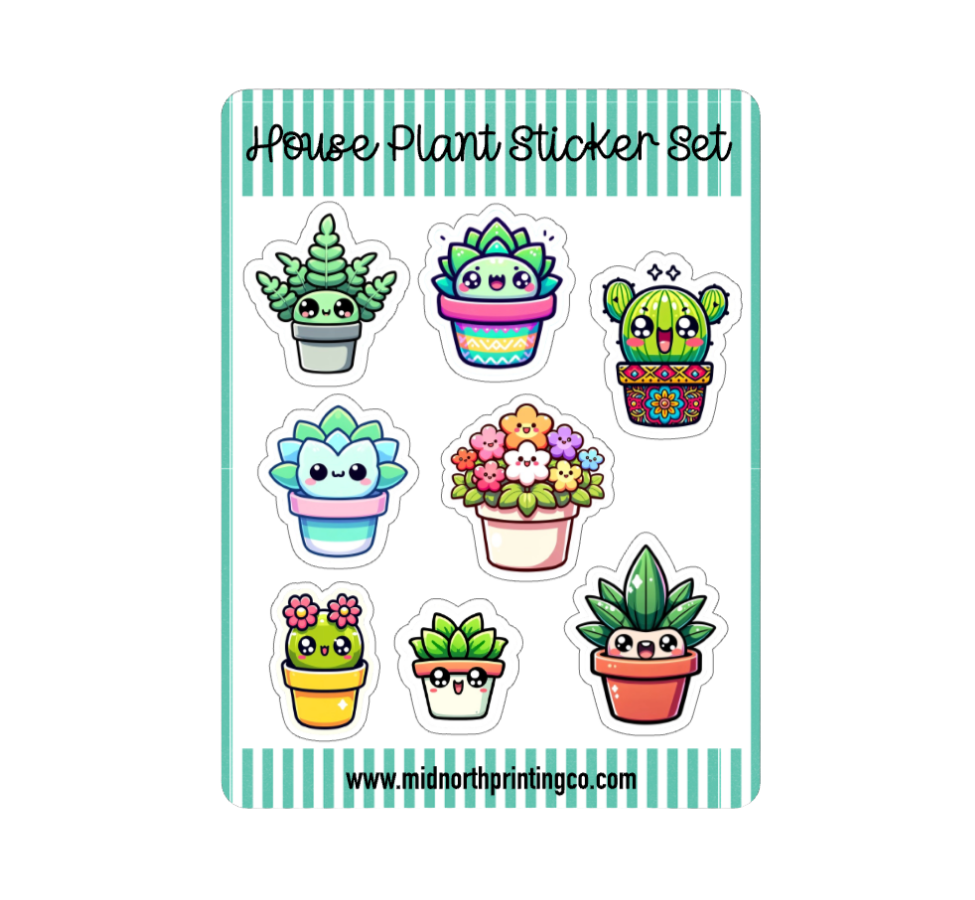 Potted Plants Sticker Sheet