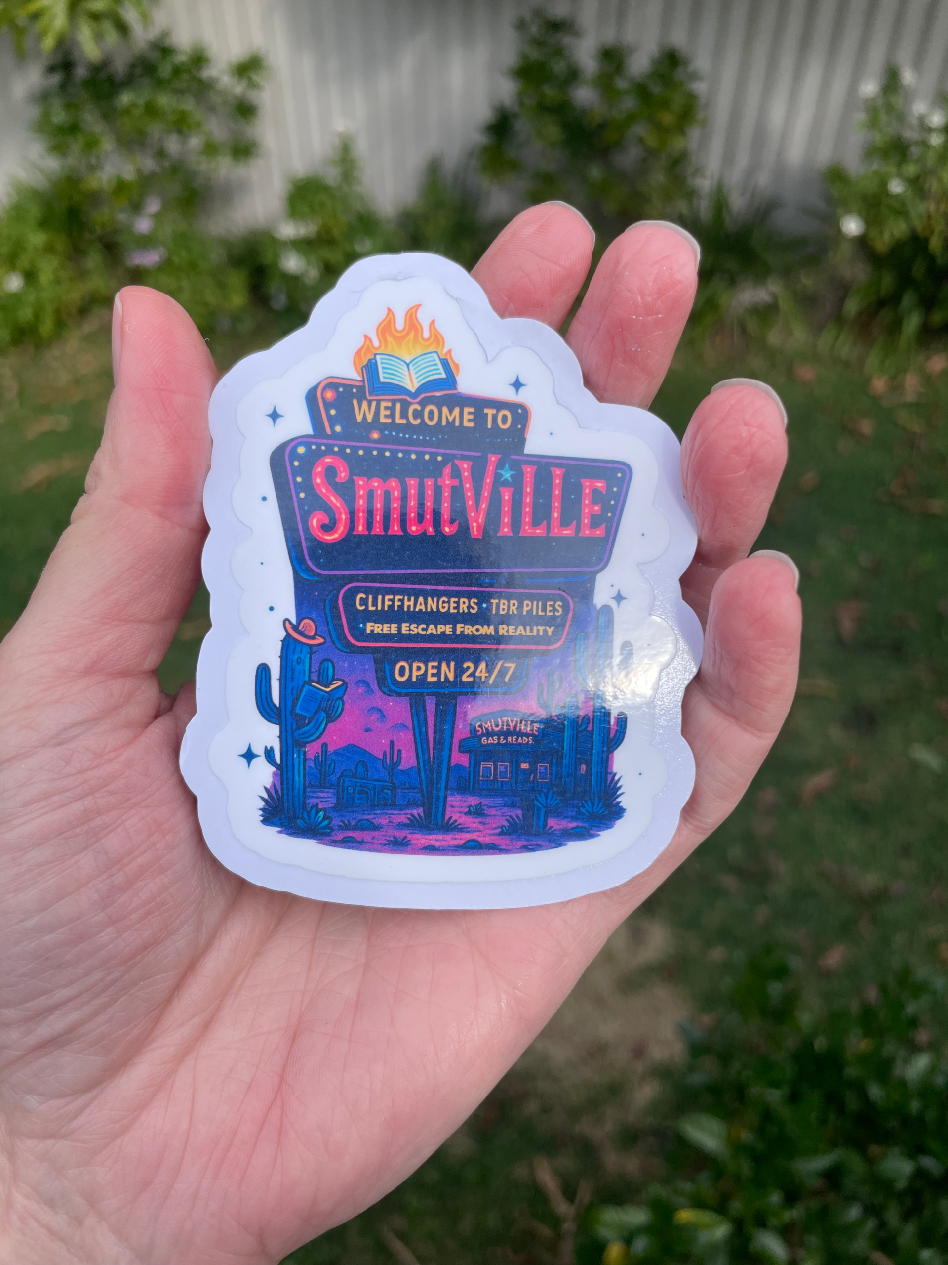 Welcome to Smutville Die Cut Sticker