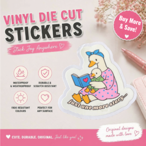 Just One More Story Mama Goose Sticker