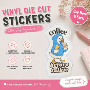 Mama Goose Coffee Before Talkie Sticker