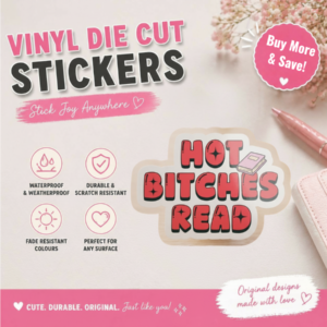 Hot Bitches Read Vinyl Sticker