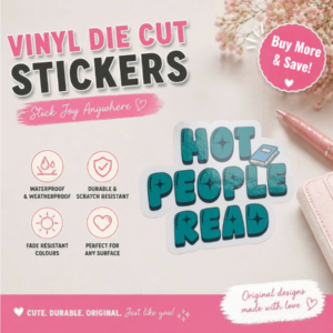 Hot People Read Vinyl Sticker