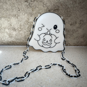 Spooky Ghost Halloween Crossbody Handbag